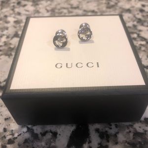 Sterling silver Gucci studs